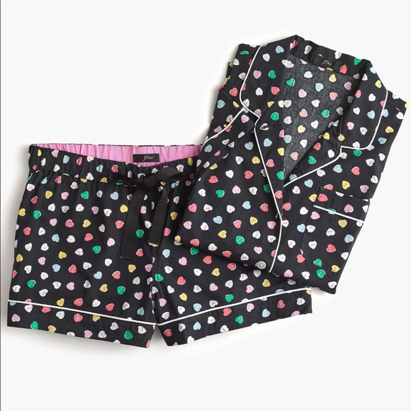 J. Crew Other - J. Crew Conversation Heart Print Pajamas